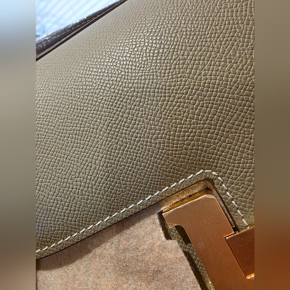 Real Leather Etoupe Elegant  Bag C23
